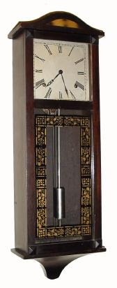 C.1930, William L. Gilbert Clock Co., "Hollywood", 8-day time/strike wall clock, with restoration. — Antique Clocks Price Guide
