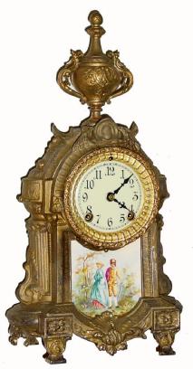 C.1914, Ansonia Clock Co., "Versailles", 8-day time/strike mantel clock. — Antique Clocks Price Guide