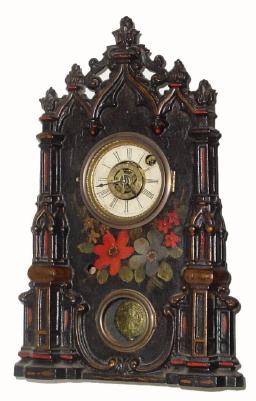 C.1860, American Clock Co, NY, small 30 hour iron front, as-found. — Antique Clocks Price Guide