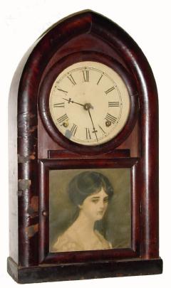 C.1870, Waterbury Clock Co., BEEHIVE, 8-Day, time and strike, in original, as-found condition, — Antique Clocks Price Guide