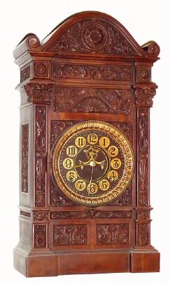 C.1885, Ansonia, MARBELITE No. 5, less paint in natural brown rubber case (same model as previous lot). — Antique Clocks Price Guide