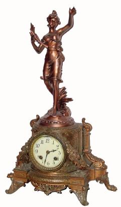 C.1900, Ansonia, OLYMPIA and No. 1173, in as-found condition. — Antique Clocks Price Guide