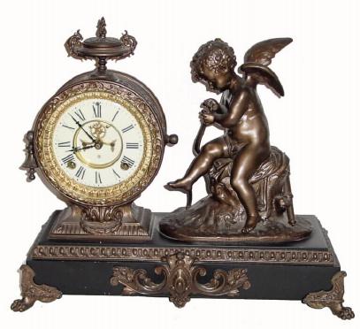 C.1900, Ansonia EROS, in very good, as-found condition. — Antique Clocks Price Guide