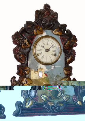 C.1858, Levi Frank, 55 Jones St, New York, a small iron front with original paint. — Antique Clocks Price Guide