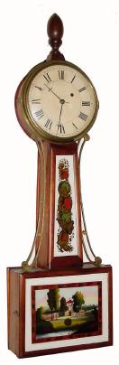 C.1835, Massachusetts, 8-day banjo timepiece, unsigned. — Antique Clocks Price Guide