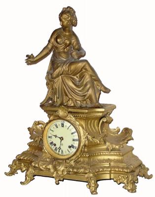 C.1905, Ansonia UNDINE and FLORA, as-found. — Antique Clocks Price Guide
