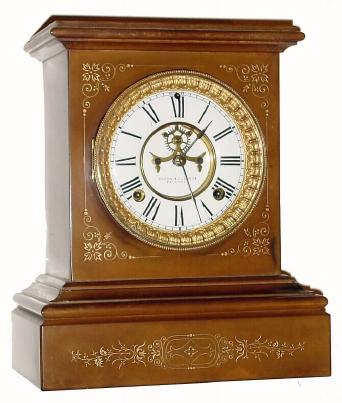 C.1885, Ansonia, Marbelite No. 1, in good original condition. — Antique Clocks Price Guide
