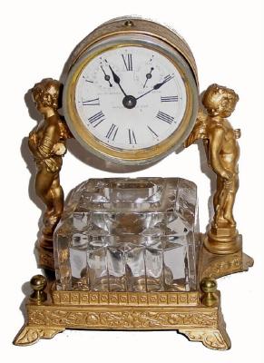 C.1883, Ansonia, GEM INK, time and calendar, — Antique Clocks Price Guide