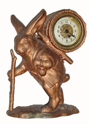 C.1900, Ansonia RABBIT, 1-Day Timepiece. — Antique Clocks Price Guide