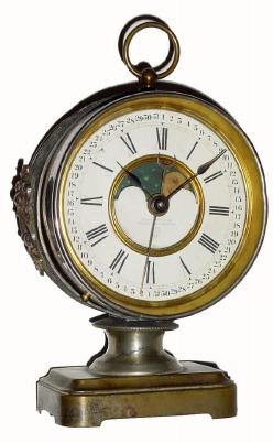 C.1890, Ansonia GRANDFATHER model desk top calendar clock in good original condition. — Antique Clocks Price Guide
