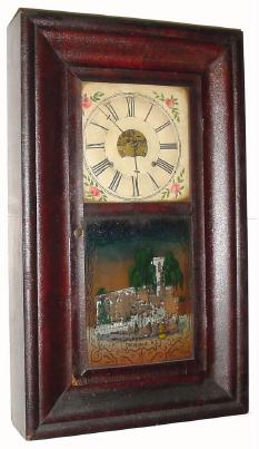 C.1860, Chauncey Jerome, New Haven, Conn., 30-hour time/strike OOG clock. — Antique Clocks Price Guide