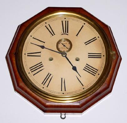 C.1880, Seth Thomas Clock Co., "10 Inch Lever", in good condition, with restorations. — Antique Clocks Price Guide
