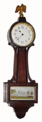 C.1930, New Haven Clock Co., Willis, mini banjo clock in generally good condition. — Antique Clocks Price Guide