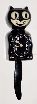 C.1955, Allied Mfg. Co., Seattle, "KIT KAT" Clock, 110v in good running order. — Antique Clocks Price Guide