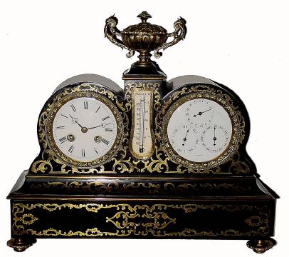 C.1840, French, Marquin Fils, Paris, 8-day time/strike/calendar mantel clock. — Antique Clocks Price Guide