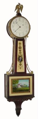 C.1925, Waltham Clock Co., Willard model weight banjo in good original condition. — Antique Clocks Price Guide