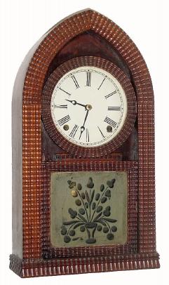 C.1858, E. N. Welch, Forestville, Conn., full ripple beehive in rosewood and in very good condition. — Antique Clocks Price Guide
