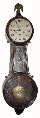 C.1924, Ansonia "Banjo No. 3", Westminster chime banjo clock in very good original condition. — Antique Clocks Price Guide