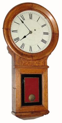 C.1900, E. Howard and Co., Boston "No. 70 Regulator" in oak and in good original condition. — Antique Clocks Price Guide