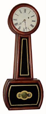 C.1850, G. D. Hatch, No. Attleboro, MA, unsigned Massachusetts weight banjo in excellent original condition. — Antique Clocks Price Guide