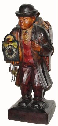 C.1930, German, Karl Griesbaum and Co., CLOCK PEDDLAR and CLOCK in very good original condition. — Antique Clocks Price Guide
