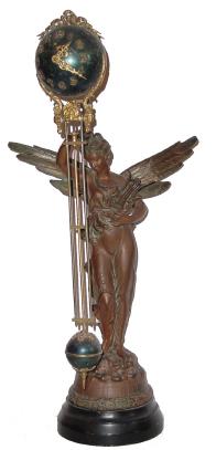 C.1901, Ansonia GLORIA Swing clock in good original condition, except for a new suspension block (minor). — Antique Clocks Price Guide