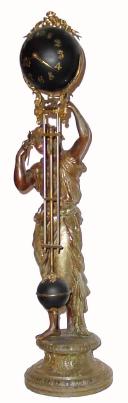C.1901, Ansonia, "JUNO" Swing clock in generally good original condition with no apparent attempts to refinish. — Antique Clocks Price Guide