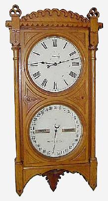 C.1884, Seth Thomas "Office Calendar No. 5" in oak and in excellent original condition. — Antique Clocks Price Guide