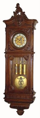 C.1900, Austrian, 3-Wt Grand Sonnerie, in a 2nd Baroque walnut case, — Antique Clocks Price Guide