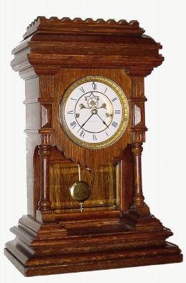 C.1889, E. N. Welch Mfg Co., "Khedive", 8-day time/strike mantel clock. — Antique Clocks Price Guide