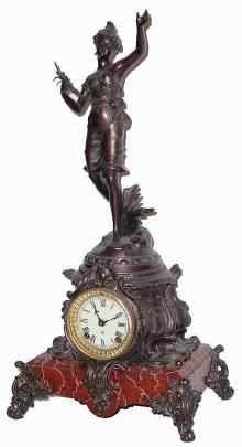 C.1904, Ansonia Clock Co., "CYMRIC and No. 1174", in very good restored condition. — Antique Clocks Price Guide