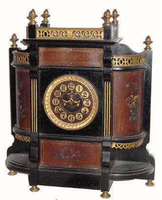 C.1890, Ansonia, CHIPPENDALE, in very good original condition with a good rear label. — Antique Clocks Price Guide