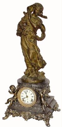 C.1904, Ansonia SYBIL and SUMMER, in good as-found condition. — Antique Clocks Price Guide