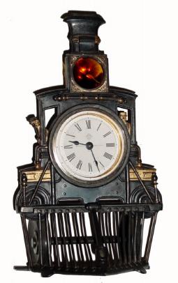 C.1886, Ansonia Clock Co., "Novelty No. 44" in outstanding original condition. — Antique Clocks Price Guide