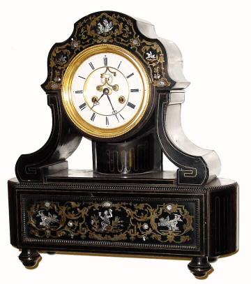 C.1890, French, 8-day time/strike mantel clock. — Antique Clocks Price Guide