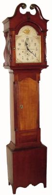C.1830, American Cherry Tall Case now with a Seth Thomas wooden dial and quartz movement. — Antique Clocks Price Guide