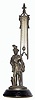 C.1890, C.S. Wilder, Peterboro, NH figural desk thermometer.