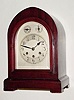 C.1914, German, Gustav Becker, Westminster chime bracket clock, mahogany with silvered dial and in very good original condition.