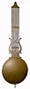 C.1890, French, 9-Rod Grid Pendulum for regular French or Swiss pinwheel movement