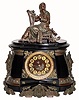 C.1894, Ansonia POMPEII and No 1008 Harpist, in good condition.