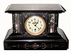 C.1890, Boston Clock Co., 8-day time/strike, tandem wind, marble mantel clock.