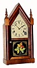 C.1870, Jerome and Co., (New Haven), 30 Hour time and strike mini steeple, tastefully refinished some time ago (the veneer is really outstanding).