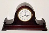 C.1915, French for Tiffany and Co., NY, mahogany cased tambour clock in generally good condition, exceptions noted.