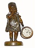 C.1914, Ansonia Clock Co., BUENOS NOCHES, novelty No. 254 in good original condition, complete and sound.