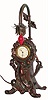 C.1905, Waterbury, MAJESTIC boudoir clock with lamp.