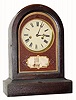 C.1870, Jerome and Co. (New Haven), 1-Day, Round Gothic shelf clock in generally good original condition, except for the repainted dial.