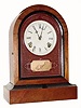 C.1870, Jerome and Co. (New Haven), 8-Day, Round Gothic shelf clock in very good condition, the mahogany case nicely refinished.