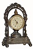 C.1889, Parker and Whipple, Model No. 25, mini cast case boudoir clock.