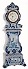 C.1905, New Haven Clock Co., Mini Delft tall clock with several chips