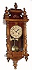 C.1920, German, Hamburg-American Clock Co, 8-day time/strike regulator wall clock.